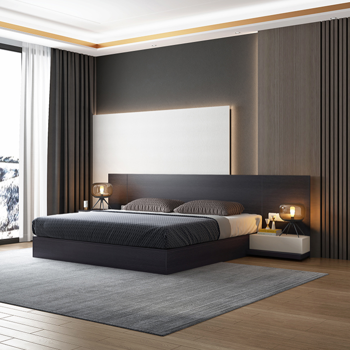 غرفة نوم موديرن 6 قطع خشب ام دي اف تايلاندي ضمان خمس سنوات