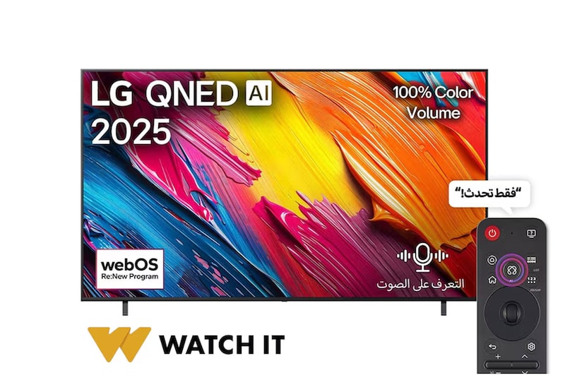 شاشة ال جي 65 بوصة  4K QNED سمارت   65QNED70A6A